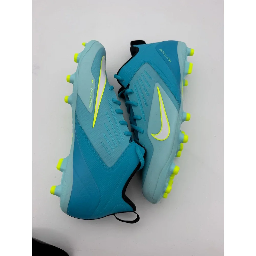 Nike Huarache 9 Varsity Lacrosse Cleats Baltic Blue Volt CZ6558-400 Mens 12